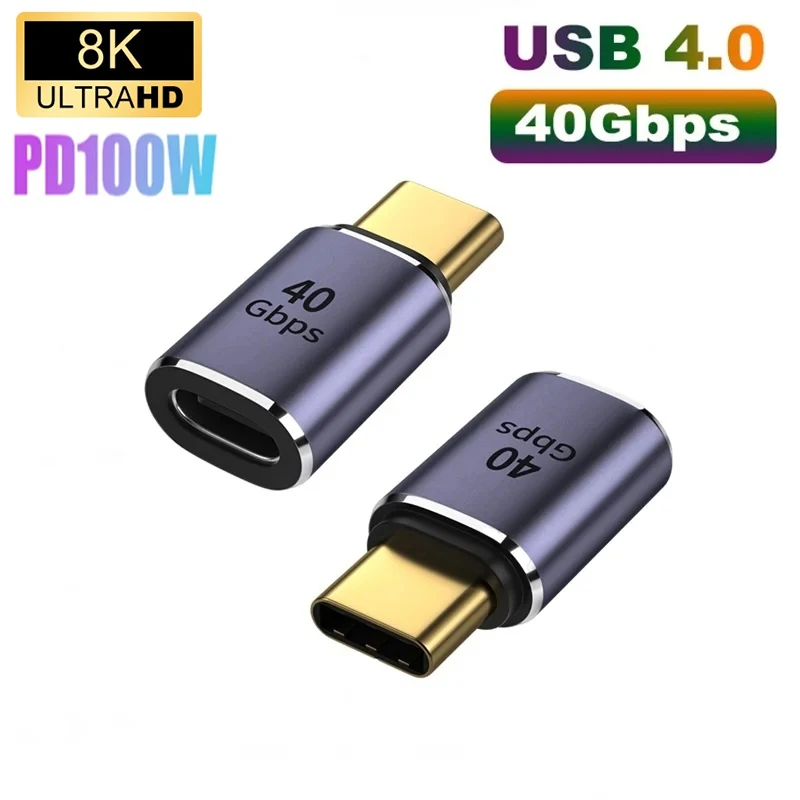 240W USB4.0 40Gbps Type C 90 graden adapter 5A USB C naar Type C snellaadconverter USB C dataadapter voor Macbook 8K60HZ