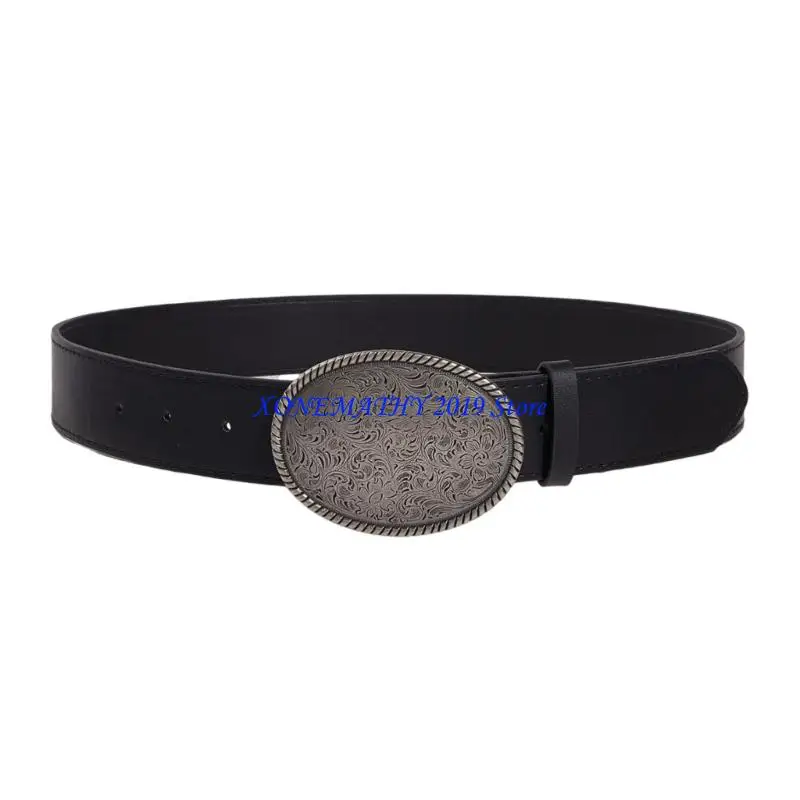 

F42F Современный поясной аксессуар с декоративной цветочной отделкой на мягком ремешке из синтетической кожи