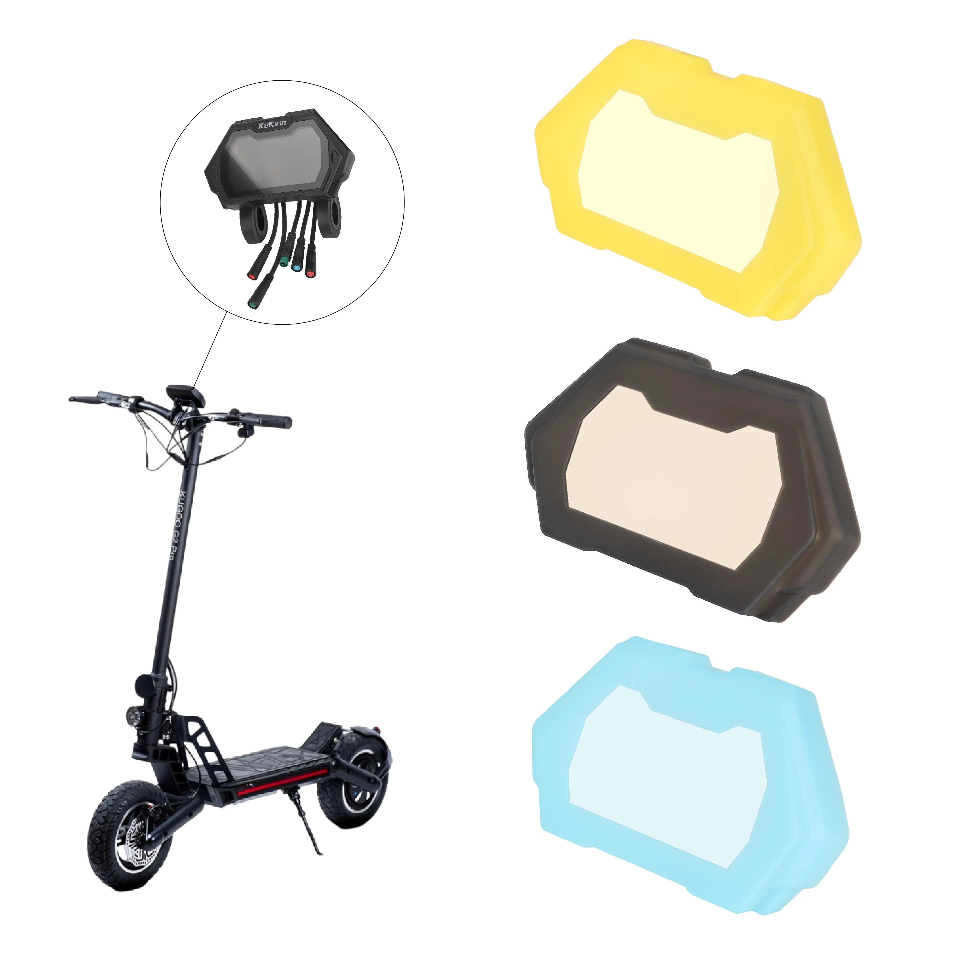 Waterproof Silicone Display Instrument Cover For Kugoo Kukirin G2 Pro Electric Scooter Screen Protection Cover Parts Accessories