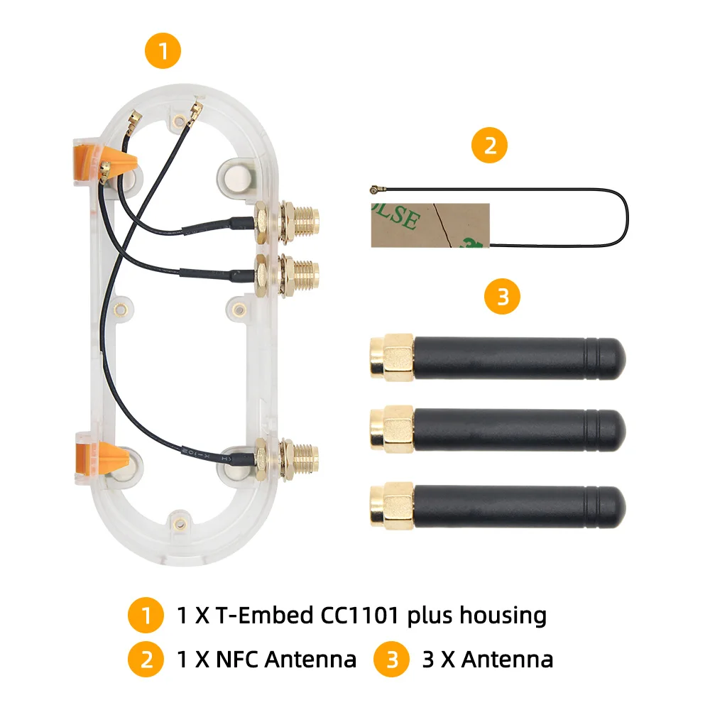 LILYGO ® T-Embed CC1101 Plus Externes Antennen-Upgrade-Gehäuse-Kit mit Antenne für interne Antennenversion – Detail 4