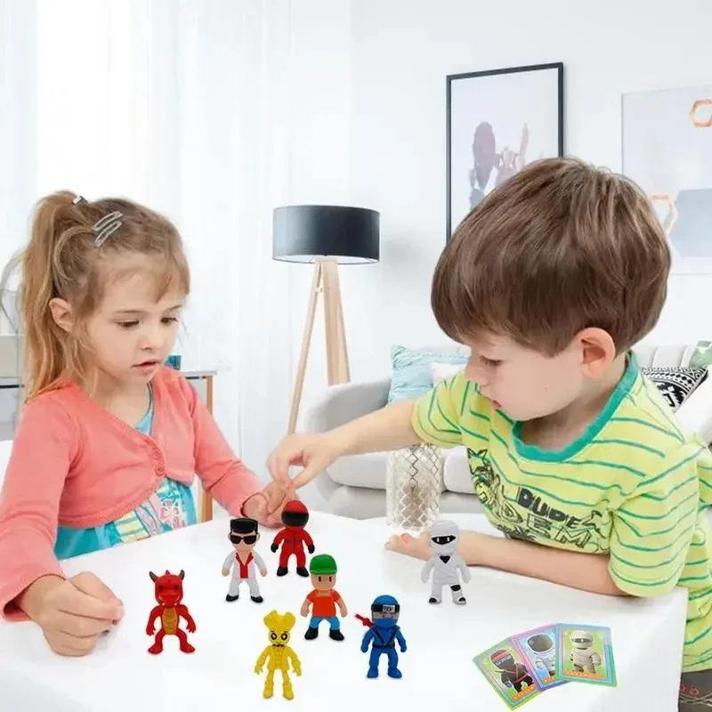 Stumble Guys Figures | 24PCS Realistic Mini Game Character Model Kit | Children Colorful Collectible Toys Portable Table Decor