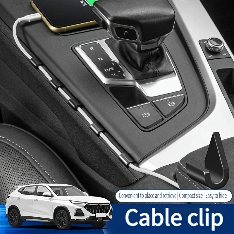 12pcs Car Cable Clips Vehicle Wire Management Organizer Wire Holder Clamp In-Car Cable Clip Fixed Cable Interior Accessories
