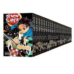 1 libro Anime Demon Slayer Kimetsu No Vol 1 Yaiba Japan Youth Teens Fantasy Science Mystery Suspense Manga Comic Book inglese