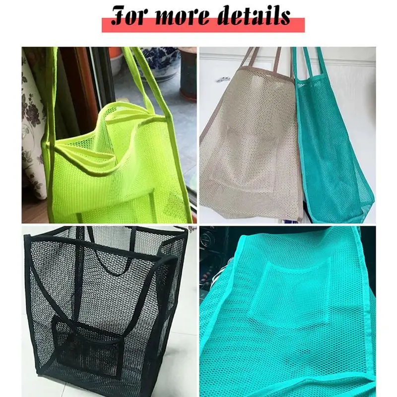 Bag Shopping Fashion Mesh Bag Kitchen One-shoulder Mesh Beach Large Capacity Mesh Hollow Storage Pouch Handbag