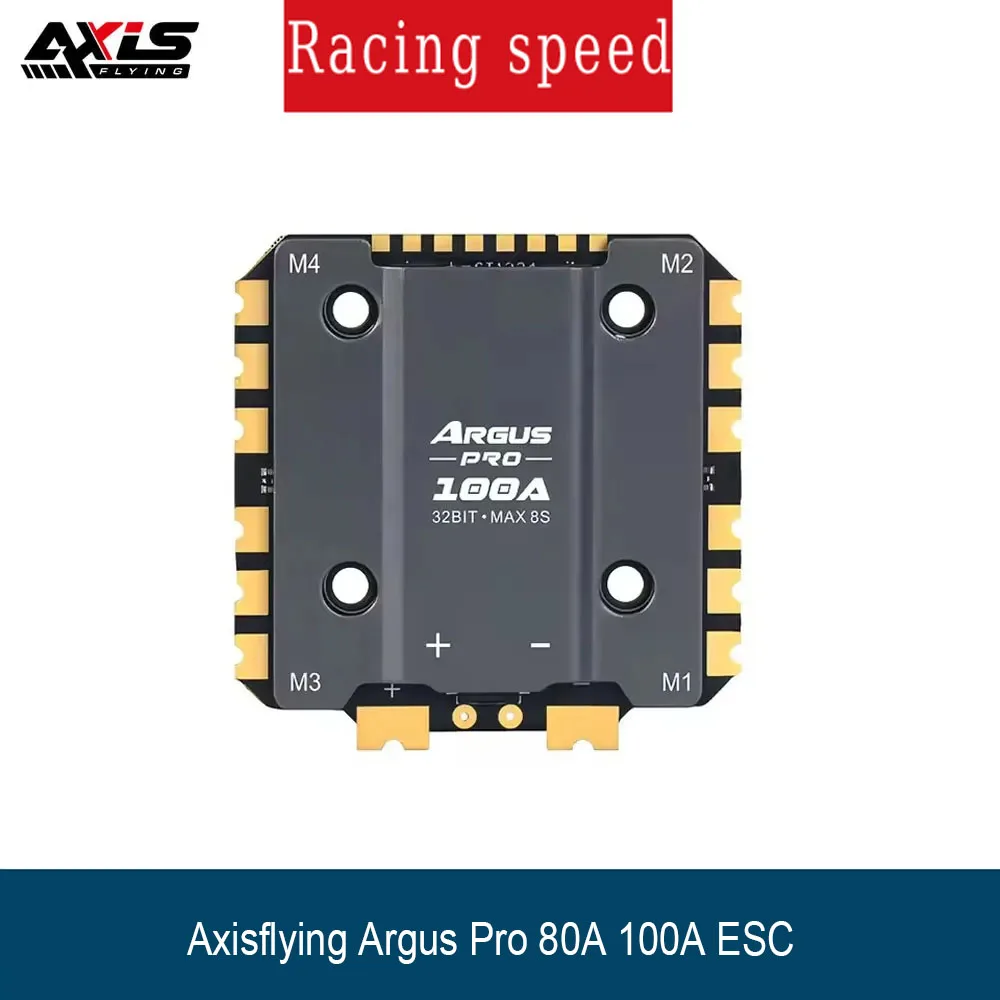 ตัวควบคุมความเร็ว Axisflying Argus Pro 80A 100A 8บิต 32บิต 8S ESC เหมาะสำหรับโดรน FPV ขนาด 13 นิ้ว