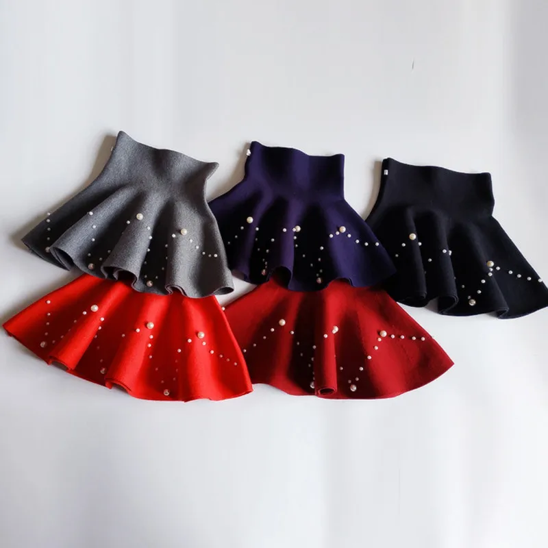 New delivery children fashion solid skirt kids clothes girl dress autumn winter spring students 110-160 3-13year fashion