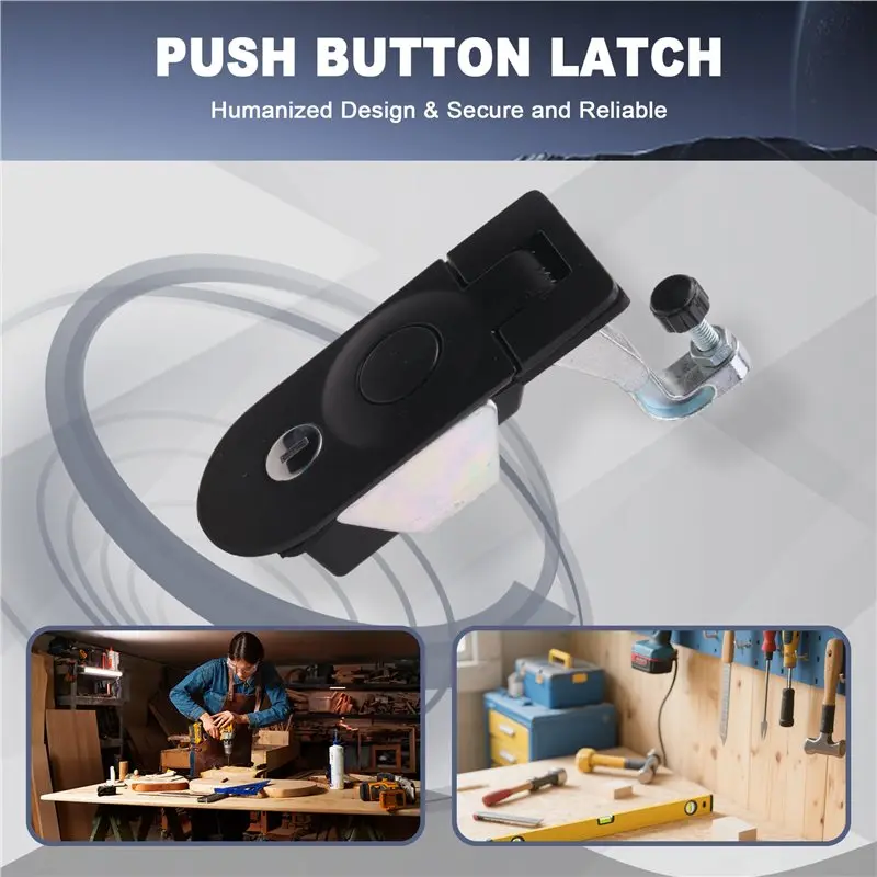 Chiusure a compressione ABUO, chiusura a grilletto con montaggio a incasso in metallo, compressione di ricambio a leva regolabile per rimorchi durevoli