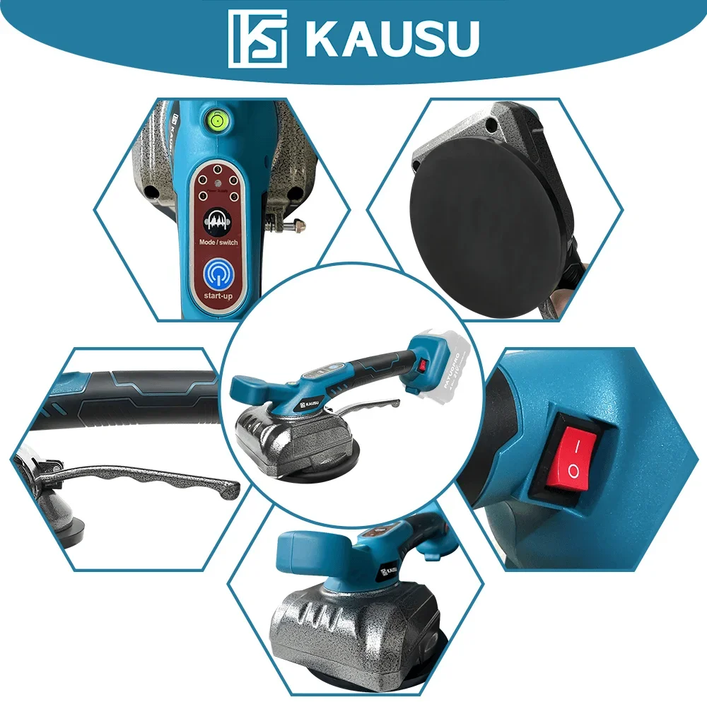 Cordless Automatic Tile Tiler 5 Vibrations Laying Vibrating Tool Tile Leveller Floor Leveling Power Tool For Makita 18V Battery