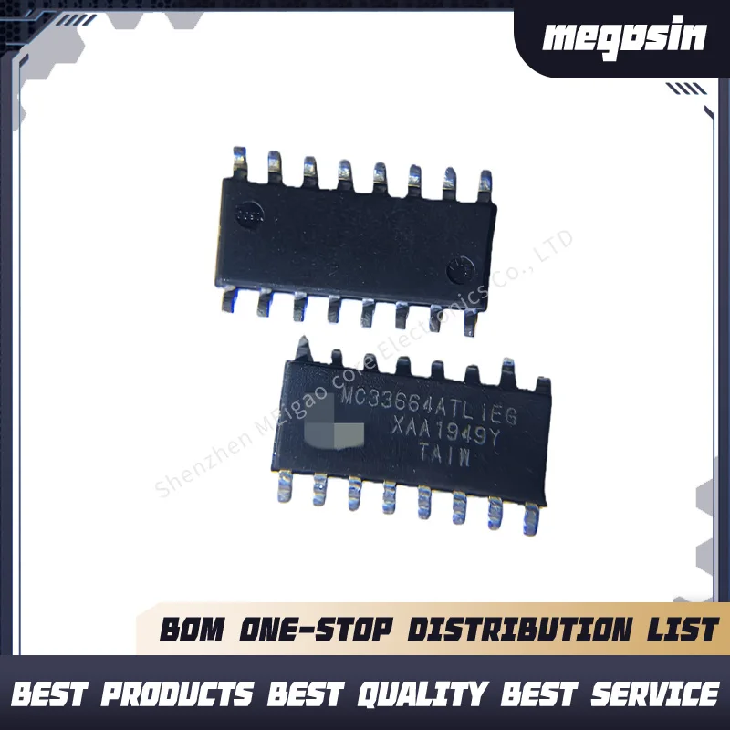 1PCS/LOT MC33664ATL1EG MC33664ATL1 MC33664 SOP16 Isolation network transceiver chip