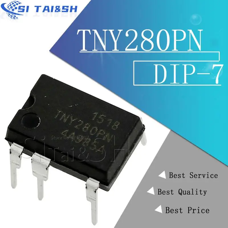 TNY280PN DIP7 TNY280P DIP TNY280 IC nuevo y original, 10 unidades por lote