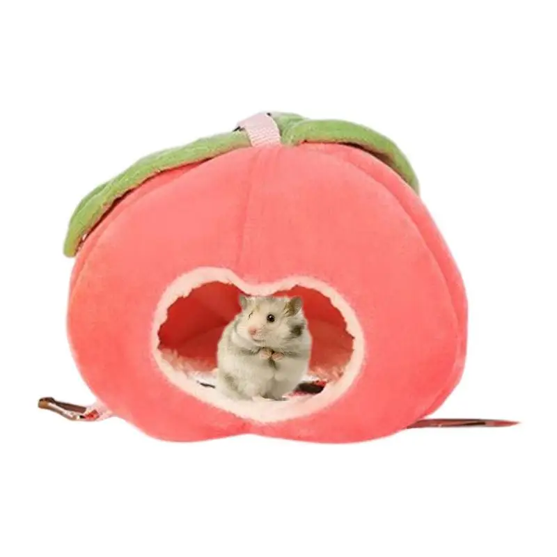 Cute Mini Winter Pet Hammock Cage Durable Fruit Shaped Guinea Pig Sleeping Bed Small Animal Warm Best Nest Pet Resting Accessory