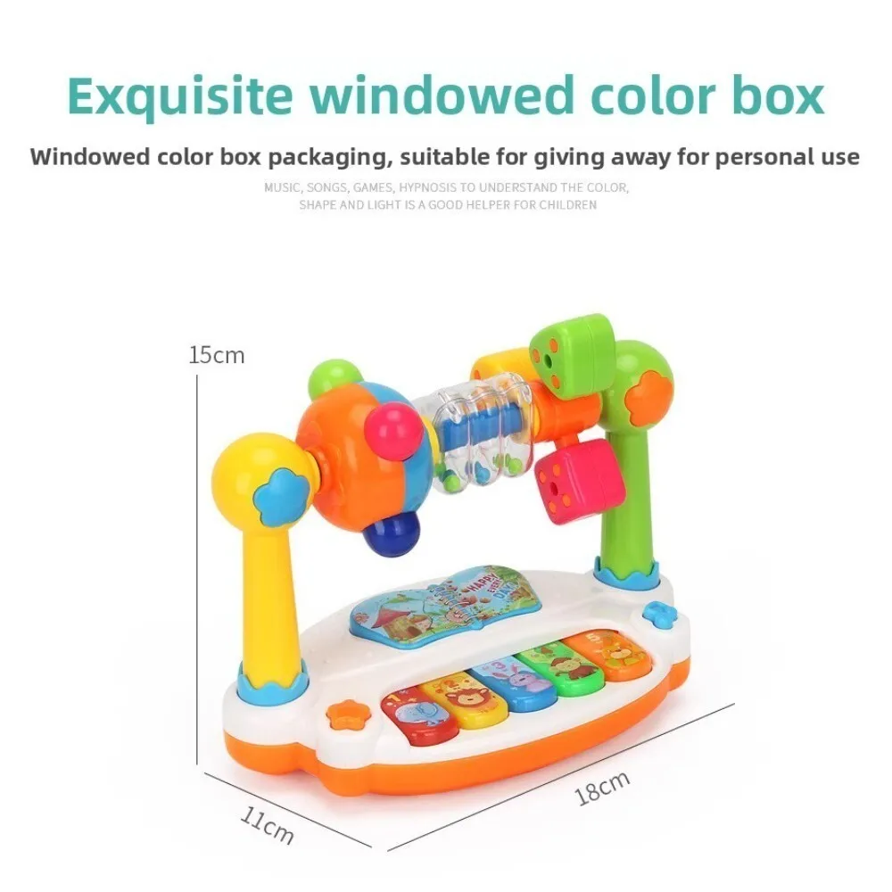 Elektronisch toetsenbordspeelgoed voor kinderen met verlichting Multifunctioneel leermuziekinstrument voor onderwijs en spelen in de vroege kinderjaren