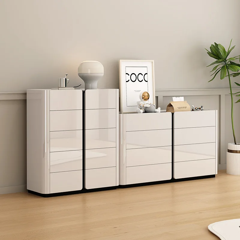 

Light luxury chest cabinet storage cabinet integrated household living room wall locker modern simple bedroom locker