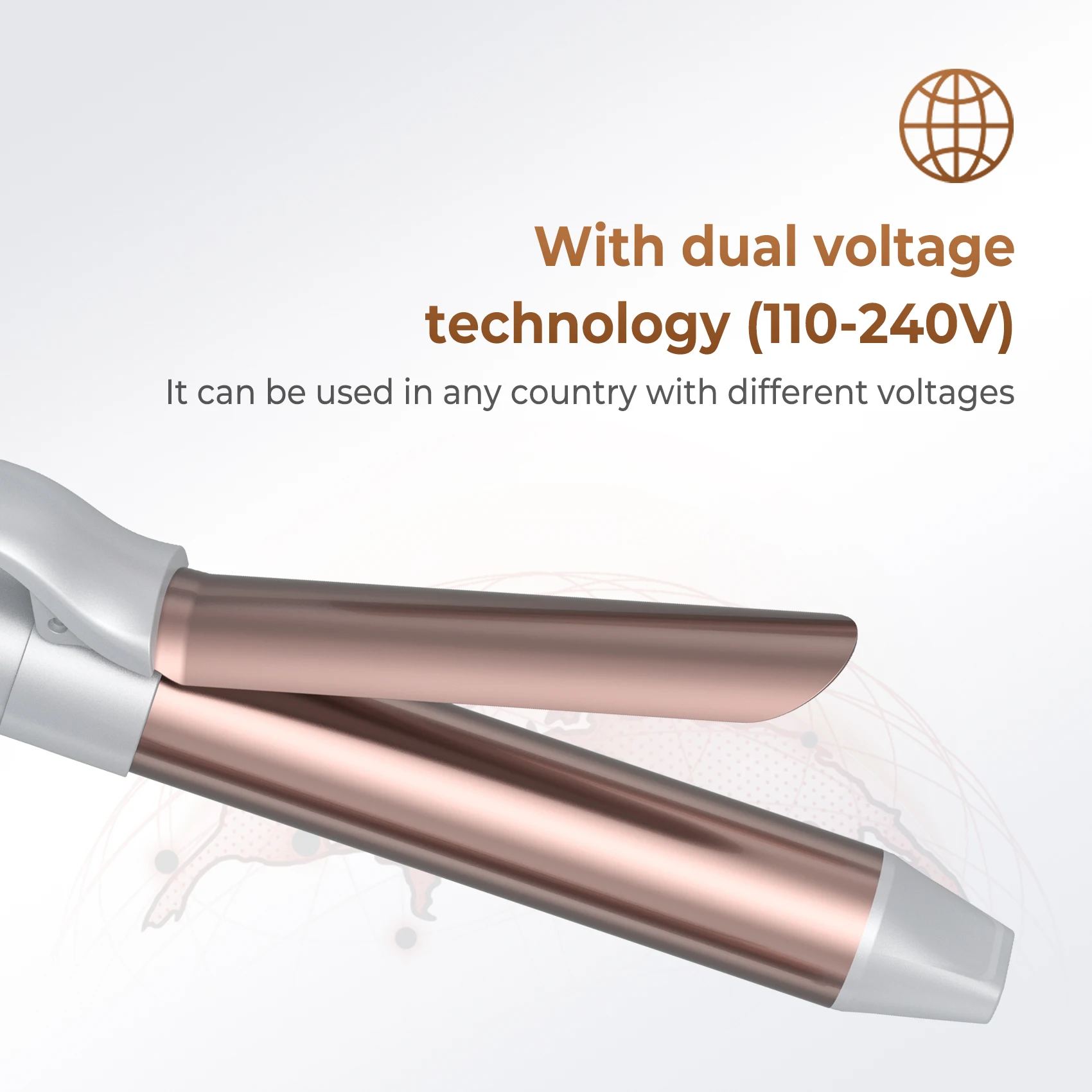 自動セラミックカーラー,LCDディスプレイ,大きなカールと穏やかな波,32mm