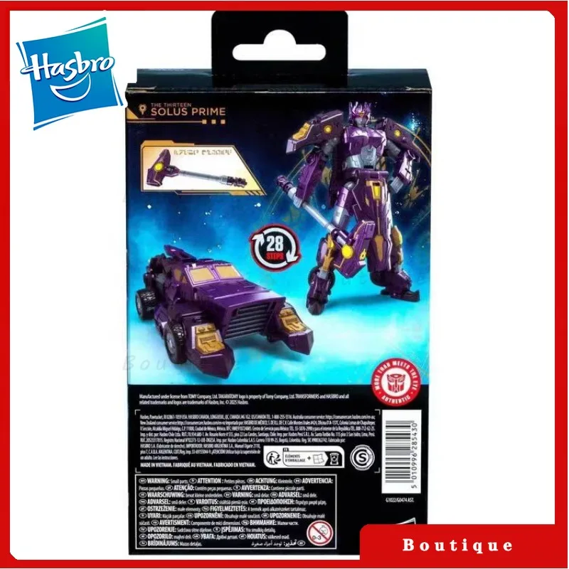 En stock Hasbro Transformers juguetes Age Of The Primes Deluxe Class Solus Prime Anime Autobots pasatiempos regalos coleccionables