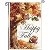 Fall Garden Flag for Outside Pumpkin with Thanksgiving Halloween 12x18 Inch jjp