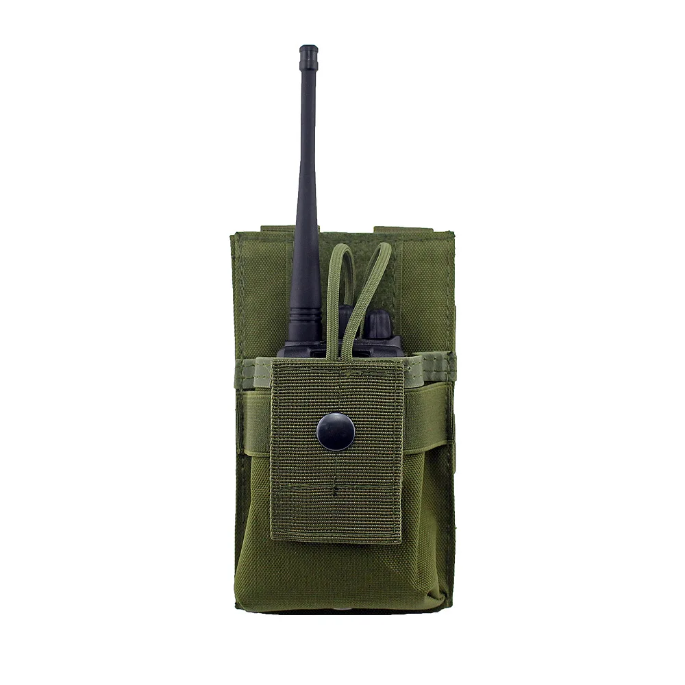 1000D Tactical Radio Pouch Walkie Talkie Holster Phone Holder Hunting Waist Belt Pack EDC Bag Molle Magazine Pouches