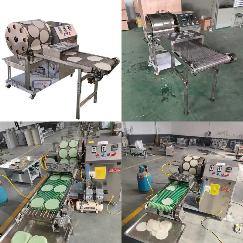 Automatic Tortilla Machine for Wonton Burrito Maker Electric Dough Press Roller Kitchen Appliance for Home Commercial Use