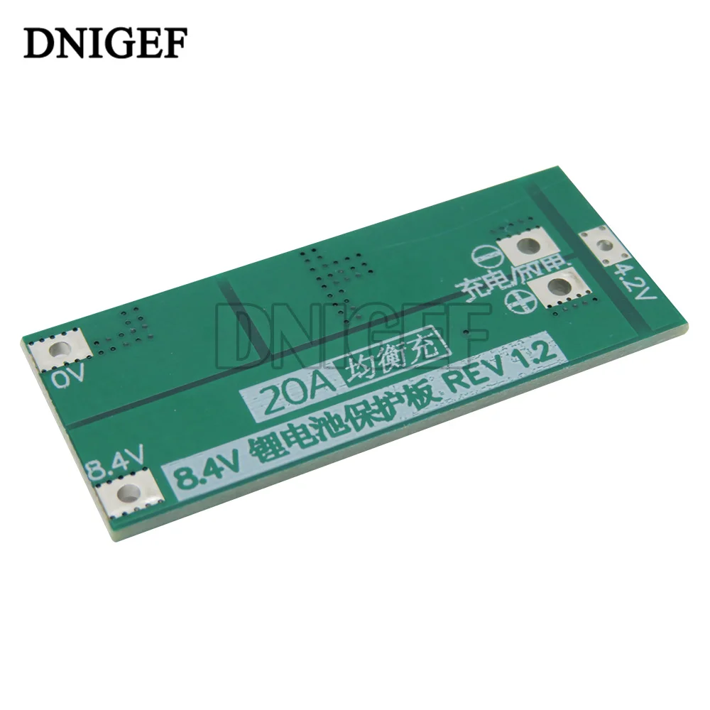 DNIGEF 2S 20A 8,4 V 18650 Lithium-Batterie BMS Board Balance Protection Board