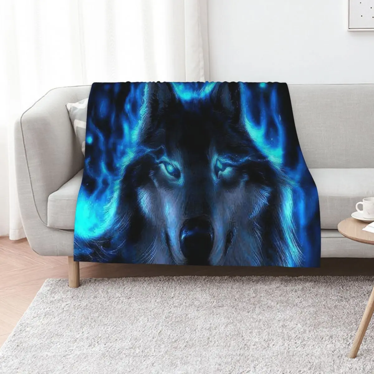 Wolf Throw Blanket Luxury Brand Bed linens blankets and throws valentine gift ideas Picnic Plaid Blankets