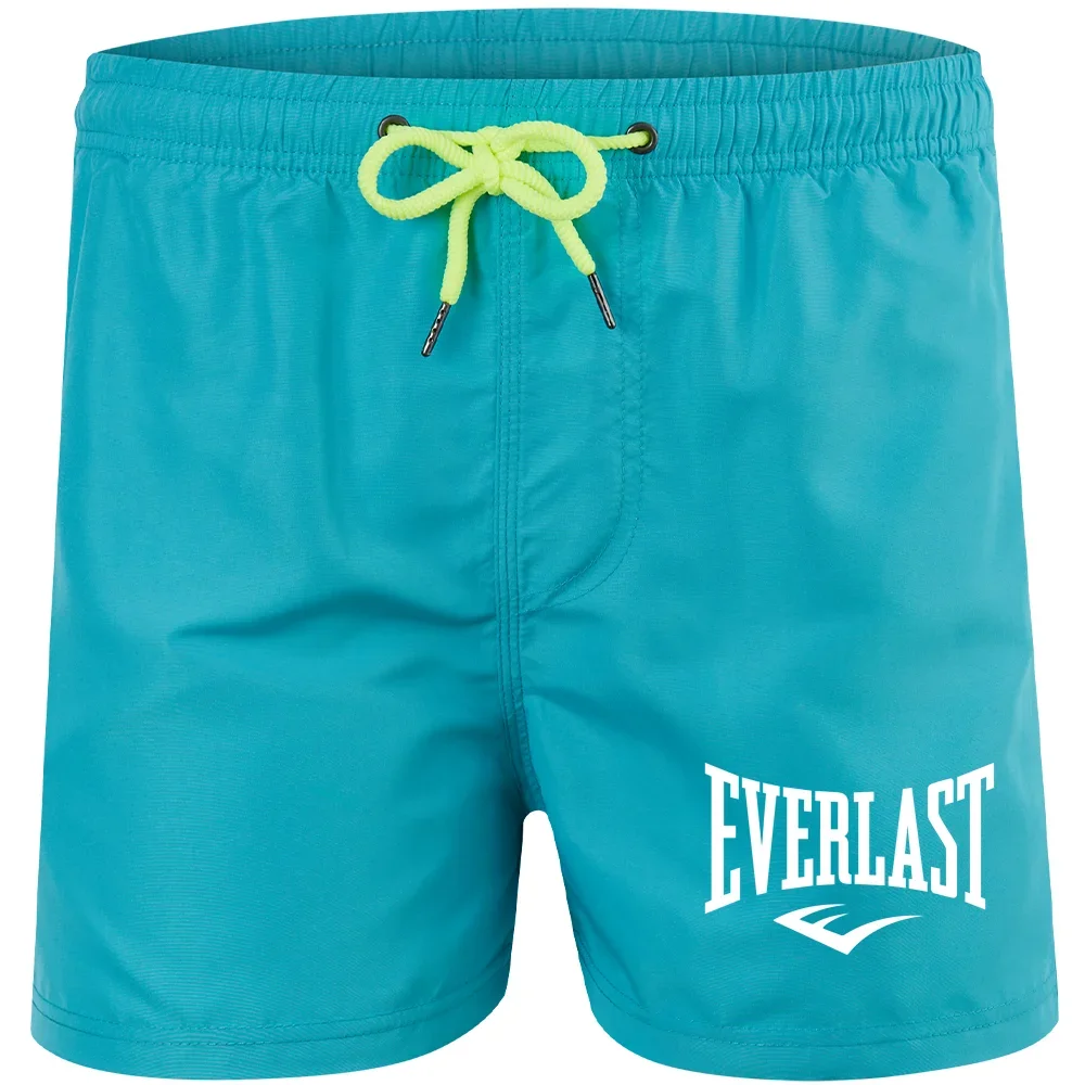 Pantalones cortos de playa transpirables para surfear, pantalones cortos informales de secado rápido para hombre, pantalones cortos deportivos para nadar, fitness y correr, verano 2025