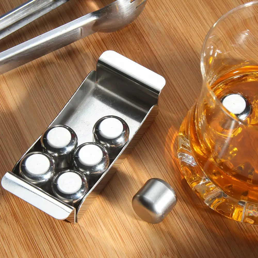 Polished Inox Ice Cube with Tray