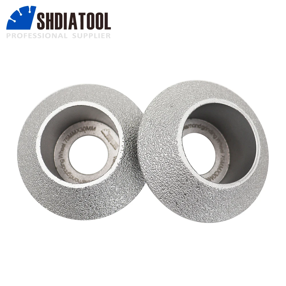 

SHDIATOOL 30mm Vacuum Brazed Diamond Grinding Wheel Wood Carving Sanding Disc 60 Grit Abrasive Tool For Marble Ceramic Stone