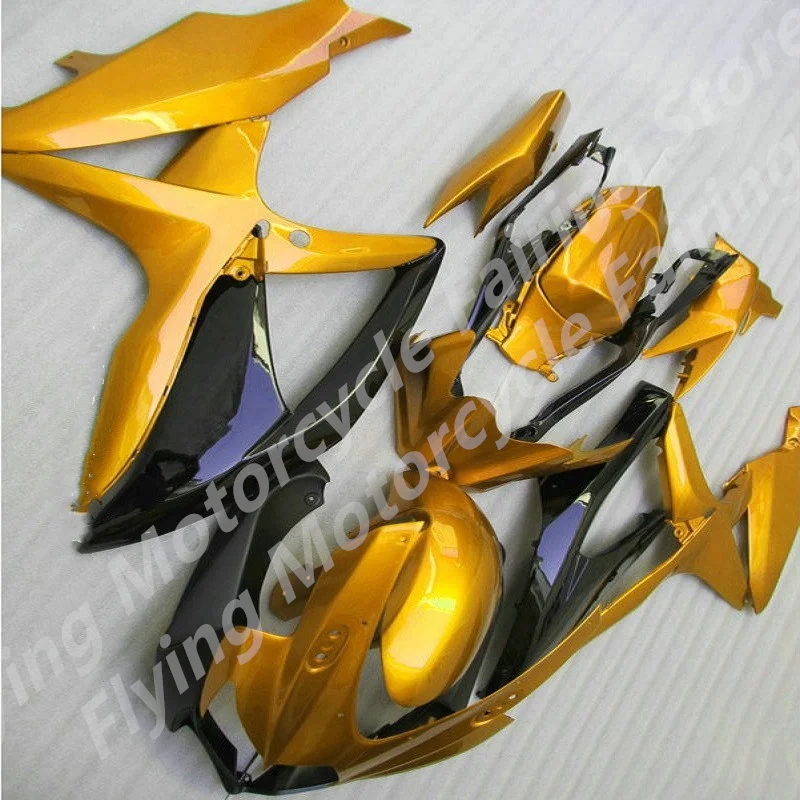 Motorcycle Fairing Kit for G S XR 600 750 2008 2009 2010 G S XR600 G S XR750 K8 K9 Rebuild  Black golden