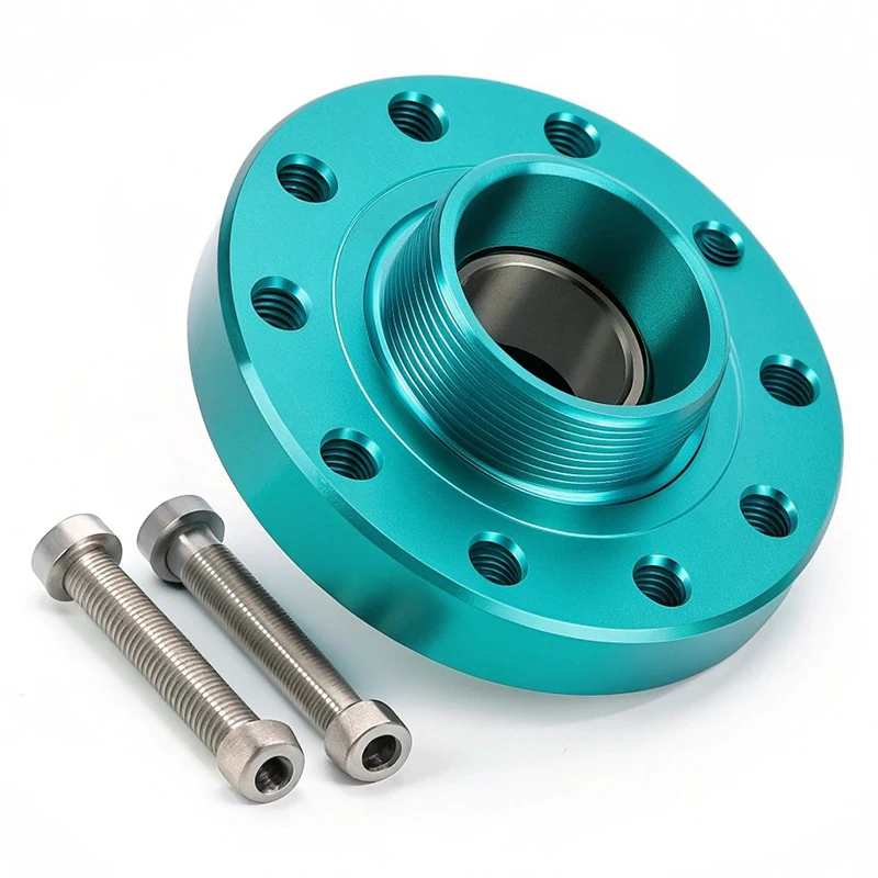 Custom CNC Aluminum Steering Wheel Hub Spacer Boss Adapte Colored Anodizing Auto Racing Mod Parts