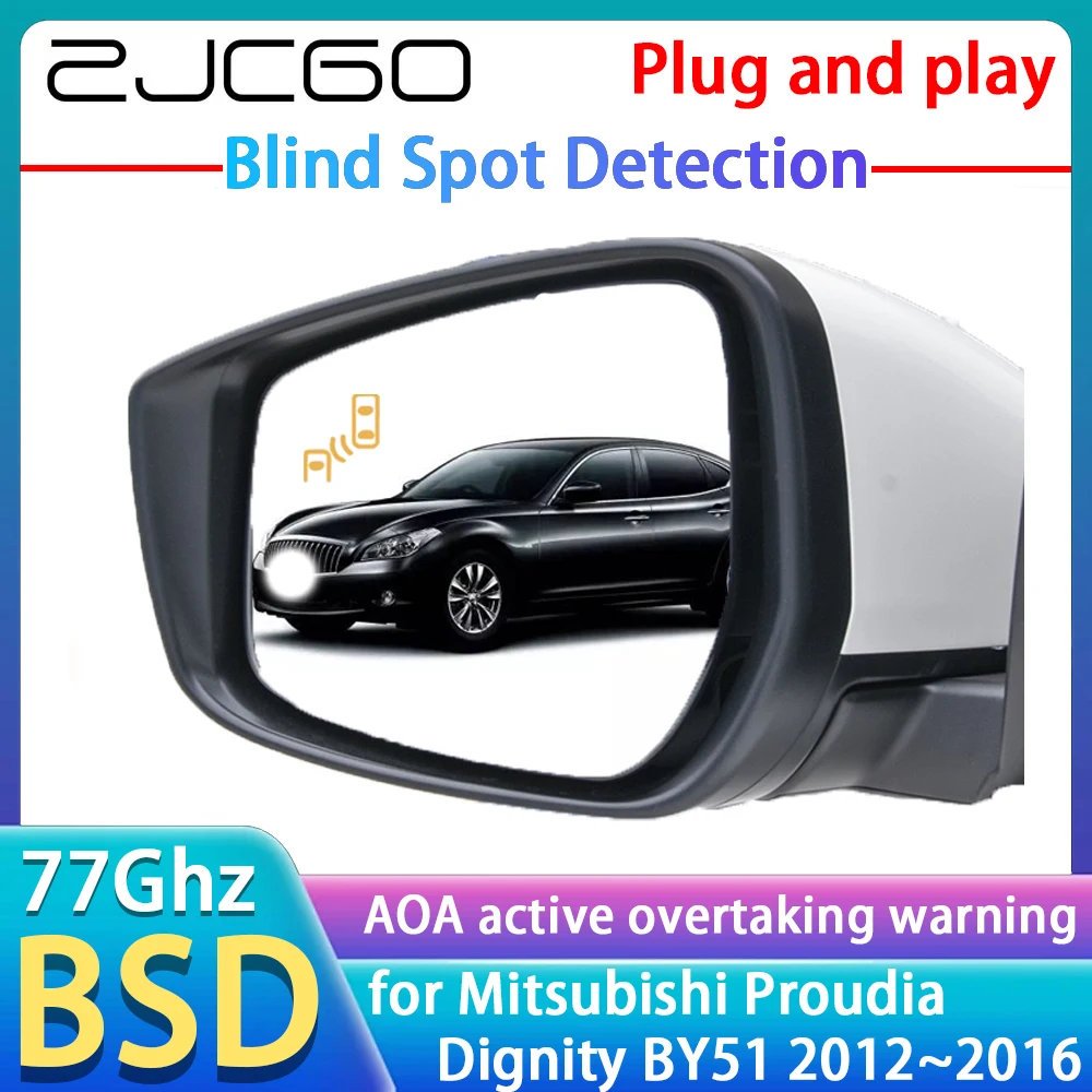 77GHz Radar Detector BSD Blind Spot Detective Alert Mirror Assistance Accessories For Mitsubishi Proudia Dignity BY51 2012~2016