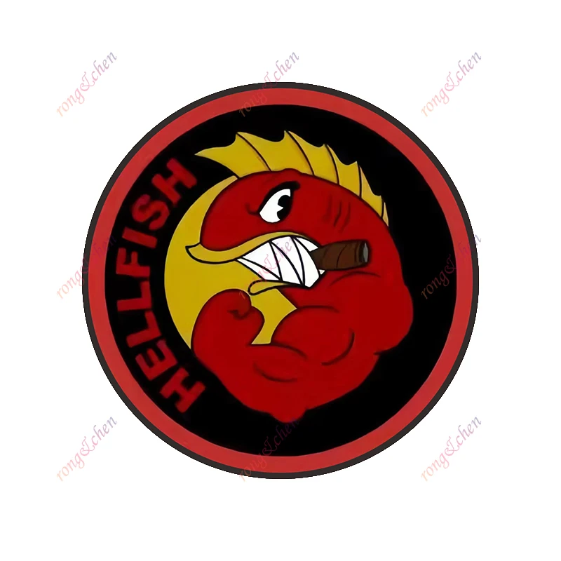

Funny Car Sticker Flying Hellfish Tattoo for Car Motorcycle Racing Helmet Laptop Trunk Body Car Window Surfboard PVC Vinyl Decal