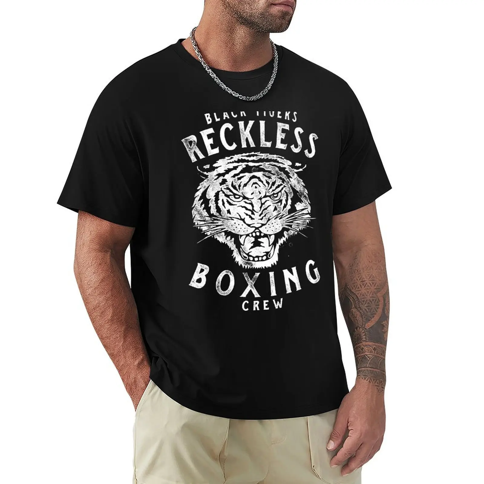

Black Tigers - Reckless Boxing Crew T-Shirt man t shirt shirts graphic luxury t-shirt korean fashion mens tall t shirts