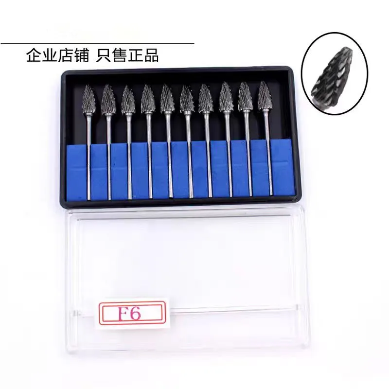 

10Pcs/Box Dental Lab Drills Tungsten Steel Carbide Burs Teeth Whitenning Tooth Polishing Drill Handpiece Tool Drills Set