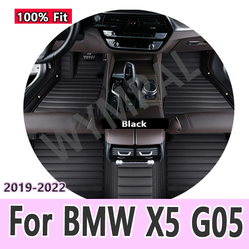 

Luxury Car Floor Mats For BMW X5 G05 2019~2022 Carpet Leather Mat Floor Luxury Durable Rug Auto Interior Parts Car Accessires