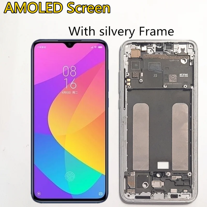 Amoled Voor Xiaomi Mi CC9 Lcd Touch Screen Digitizer Vergadering Vervanging Voor Xiaomi MI9 Mi 9 Lite M1904F3BG Lcd