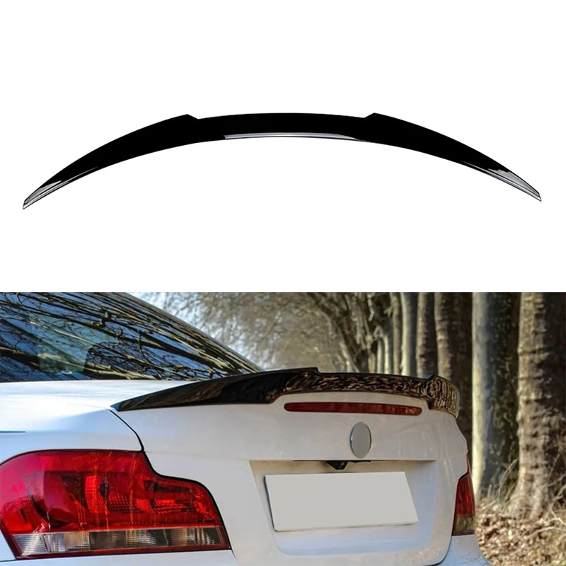 

Rear Trunk Lid Spoiler Wing Splitter Lip For BMW 1 series E82 E88 Coupe 2005-2011 Glossy black/Carbon Fiber look