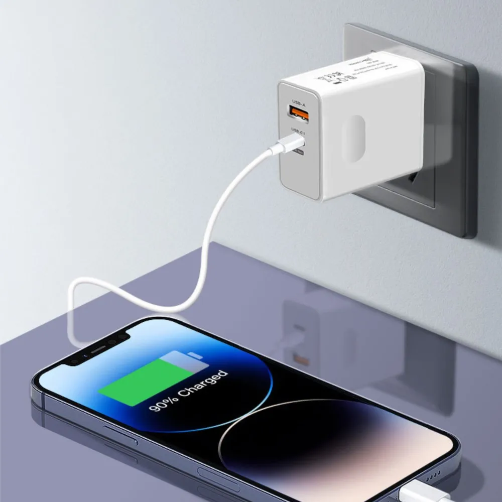 120W Fast Charger USB Type C PD Cable Fast Charging Quick Charge 3.0 Adapter For iPhone Xiaomi Samsung Oneplus Pixel Cellphones