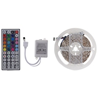 ABBN-44Key IR Remote Controller For RGB 5050 LED Light Strips With 5M RGB 300 5050 LED Flexible Light Strip Non-Waterproof DC12V