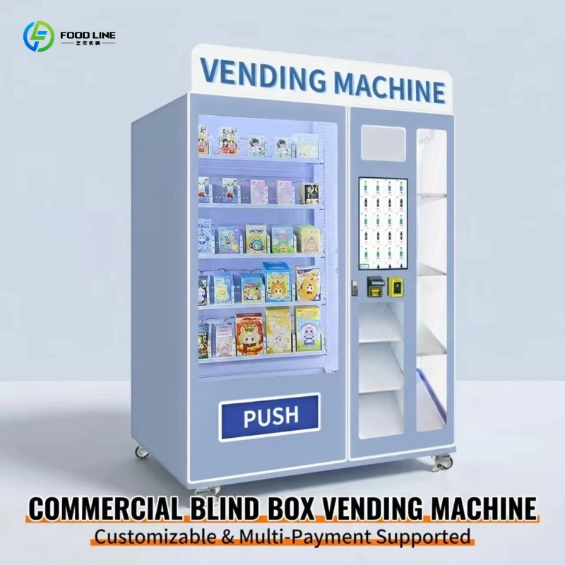 FL 2026 New Customizable Blind Box Vending Machine with Wheels for Easy Movement & Multi-Layer Shelves