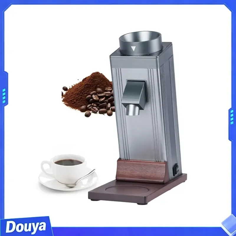 Electric Coffee Bean Grinder Dosing Cup 38mm Conical Burr Office Espresso Grinder 20-level Thickness Adjustment