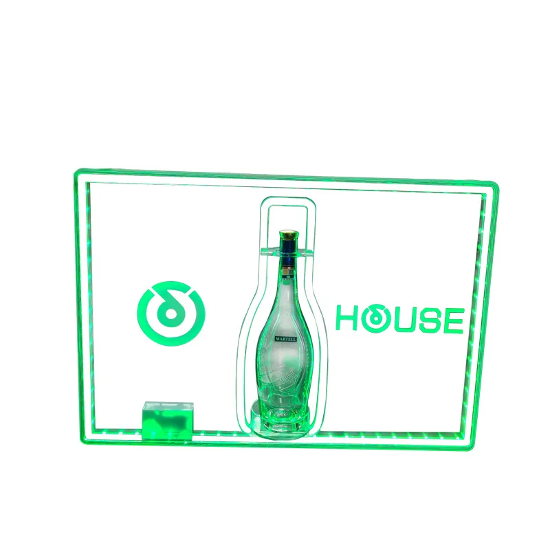 [Customized] Luminous foreign wine rack bar KTV party atmosphere wine display rack wine set LED charging hand sign