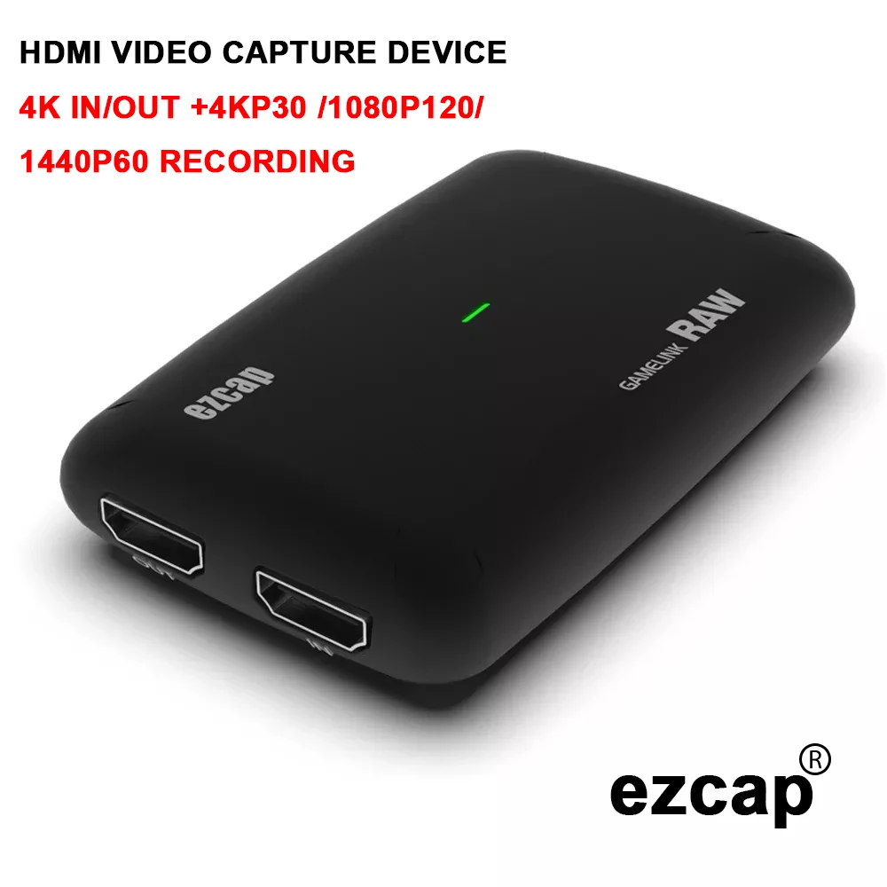 

Ezcap321 USB 3,0 HD карта для захвата игр, коробка для прямой трансляции, запись в 4K 30hz 1080P 120fps 60fps Аудио Видео проходит