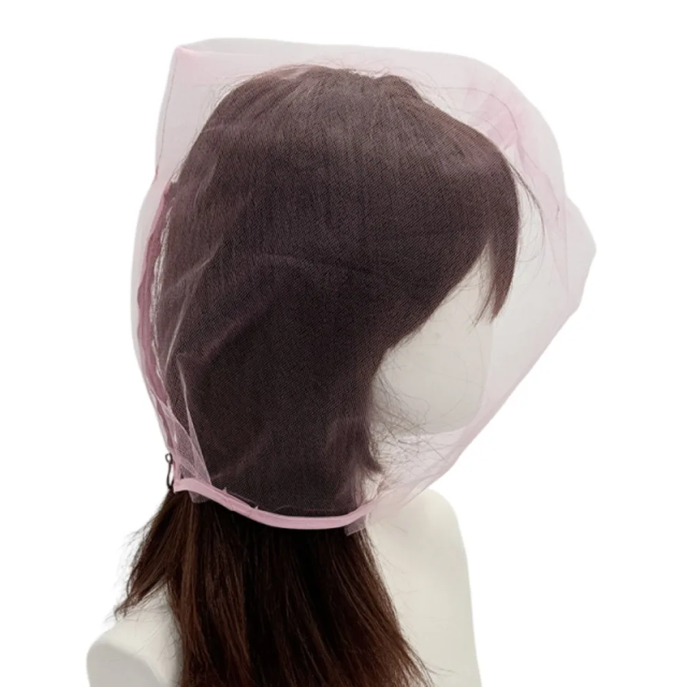 Breathable Face Makeup Protector Hood Washable Reusable Bridal Face Cover Cap Lightweight Zipper Closure