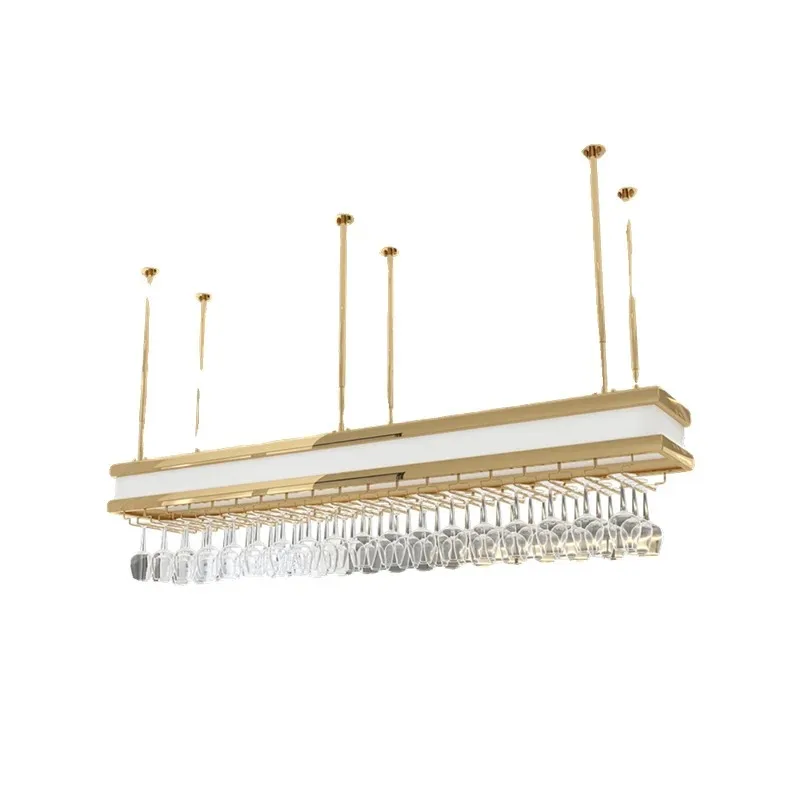 Bar hanger hanging high-end luminous wine glass rack Bar counter wine rack
