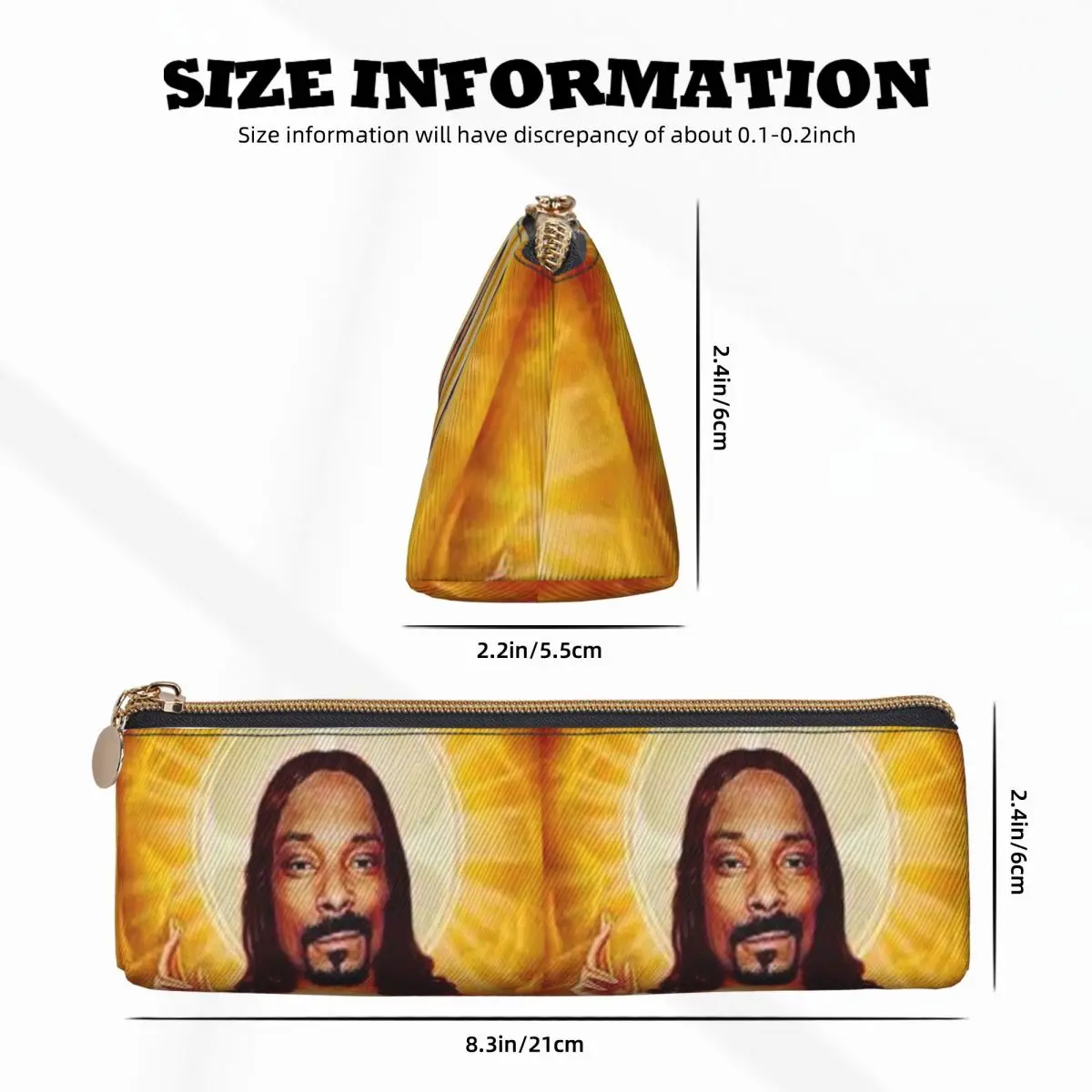 Snoop Dogg Goes Jesus Federmäppchen für Jungen und Mädchen, Geschenke, Stiftbox, Bleistiftbeutel, Schreibwarenbedarf, Stifthalter-Tasche