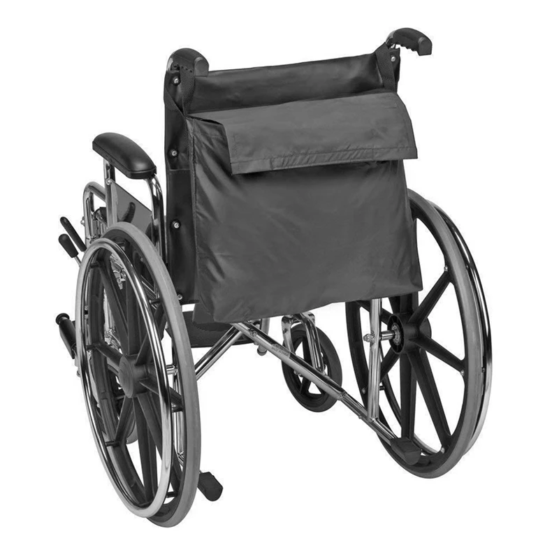 Wheelchair Backpack Bag Provides Storage Area Easy-To-Access Bags And Pockets Elastic Shoulder Straps Easy Installation