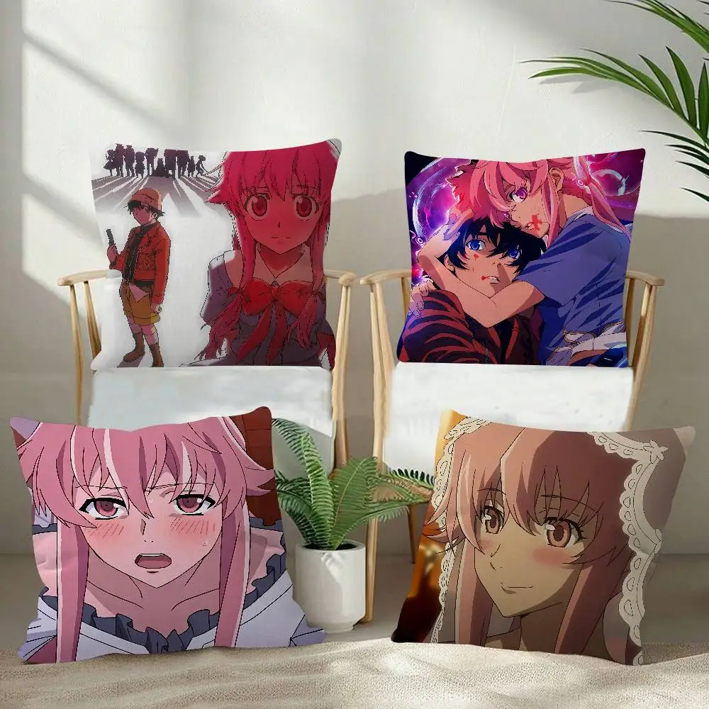 Pillow Anime Pillow Sofa Bed Head Pillow Cover Cushion Cover Fashion 30x30 40x40 45*45cm Anime F-Future D-Diary