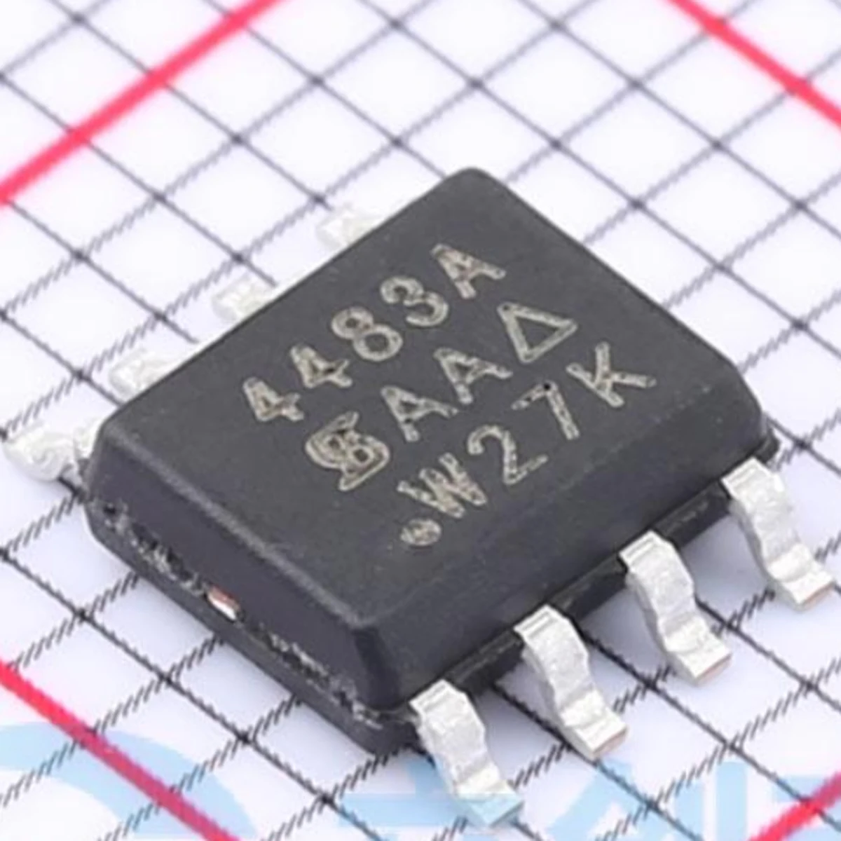 10PCS original; 4483A； Field Effect Transistor (MOSFET) 5.9W; 2.9W 30V 19.2A 1 P-channel; SO-8：SI4483ADY-T1-GE3