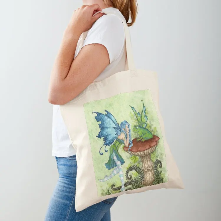 

Frog Gossip Tote Bag Shopping bags tote bag men's woman shopping bag Women bags