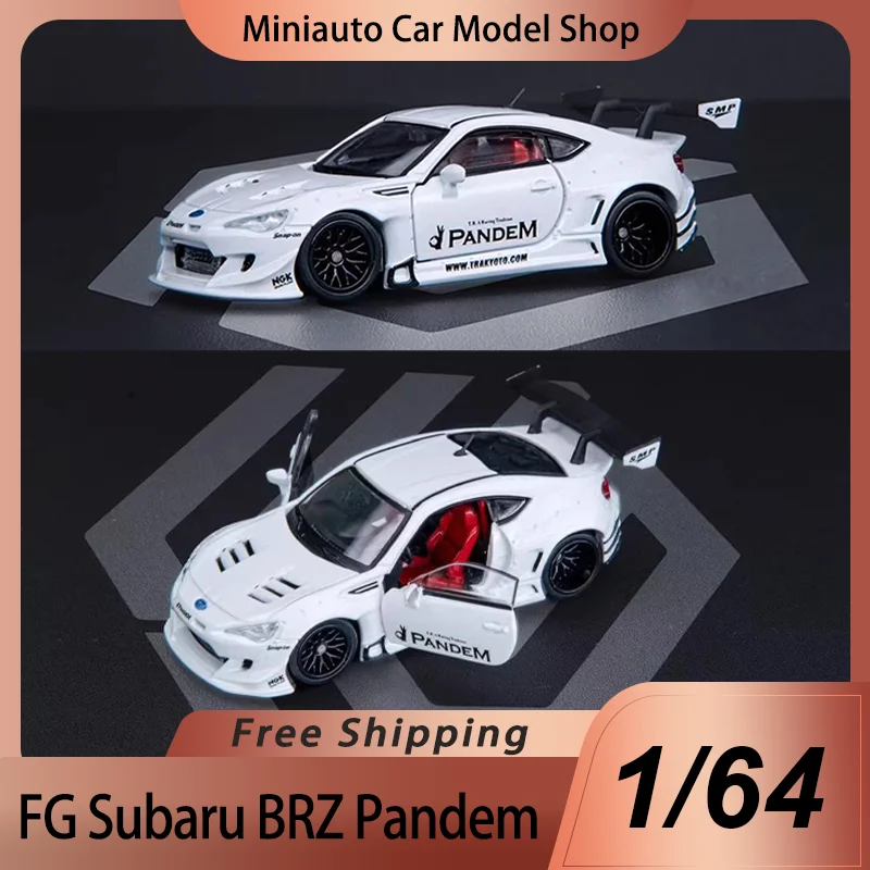 

New In Stock Fg 1:64 Subaru Brz Pandem Alloy Miniature Diecast Model Subaru Brz The Modified Two Open Door Car Toys Kids Gift